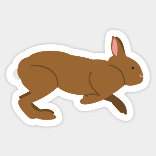 Chocolate Bunny Rabbit for Easter Day and Every Day Sticker